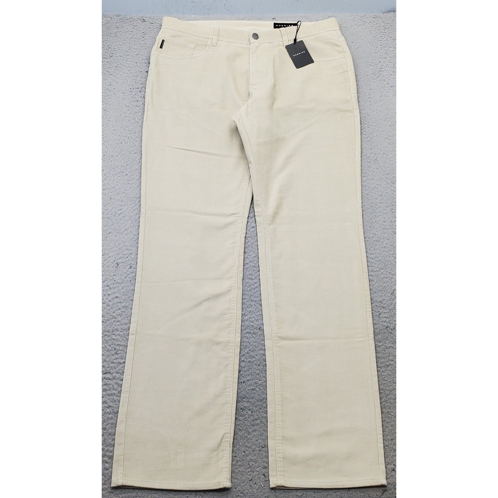 Dunning Golf Chino Pants Mens 35/34 Tan Corduroy Performance Quick Dry Straight